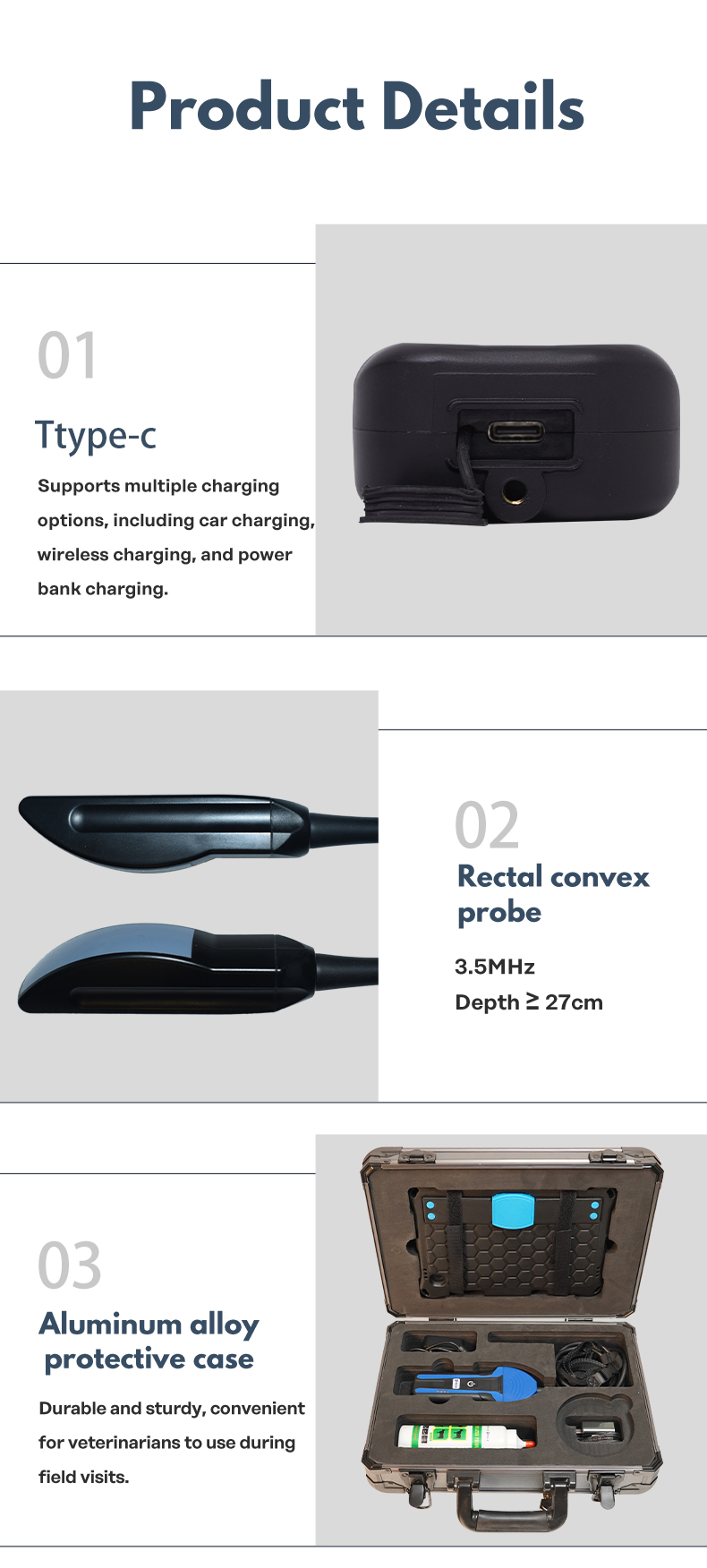 BXL-S104 Portable wireless Veterinary ultrasound device(图5)